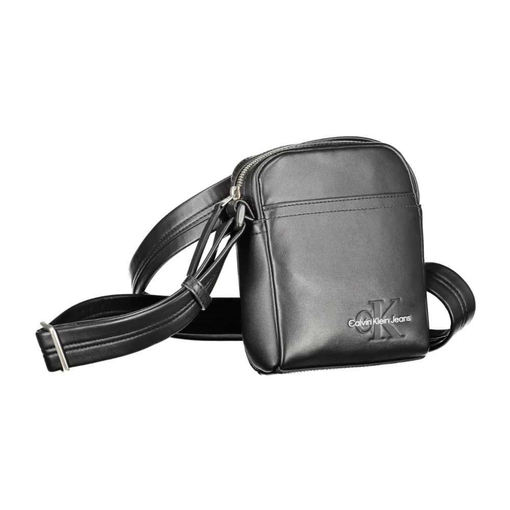 Calvin Klein Jeans Zachte Reporter Tas Herfst Winter Collectie Black Heren