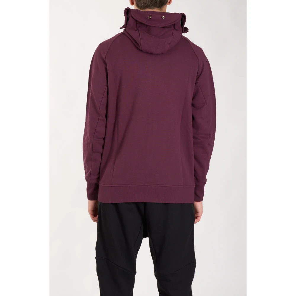 C.P. Company Hoodie met Lens Detail Purple Heren