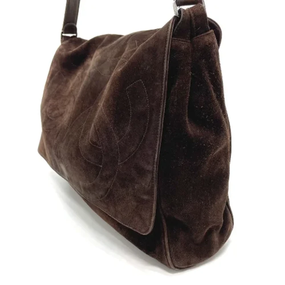 Chanel Vintage Pre-owned Suede chanel-bags Brown Dames