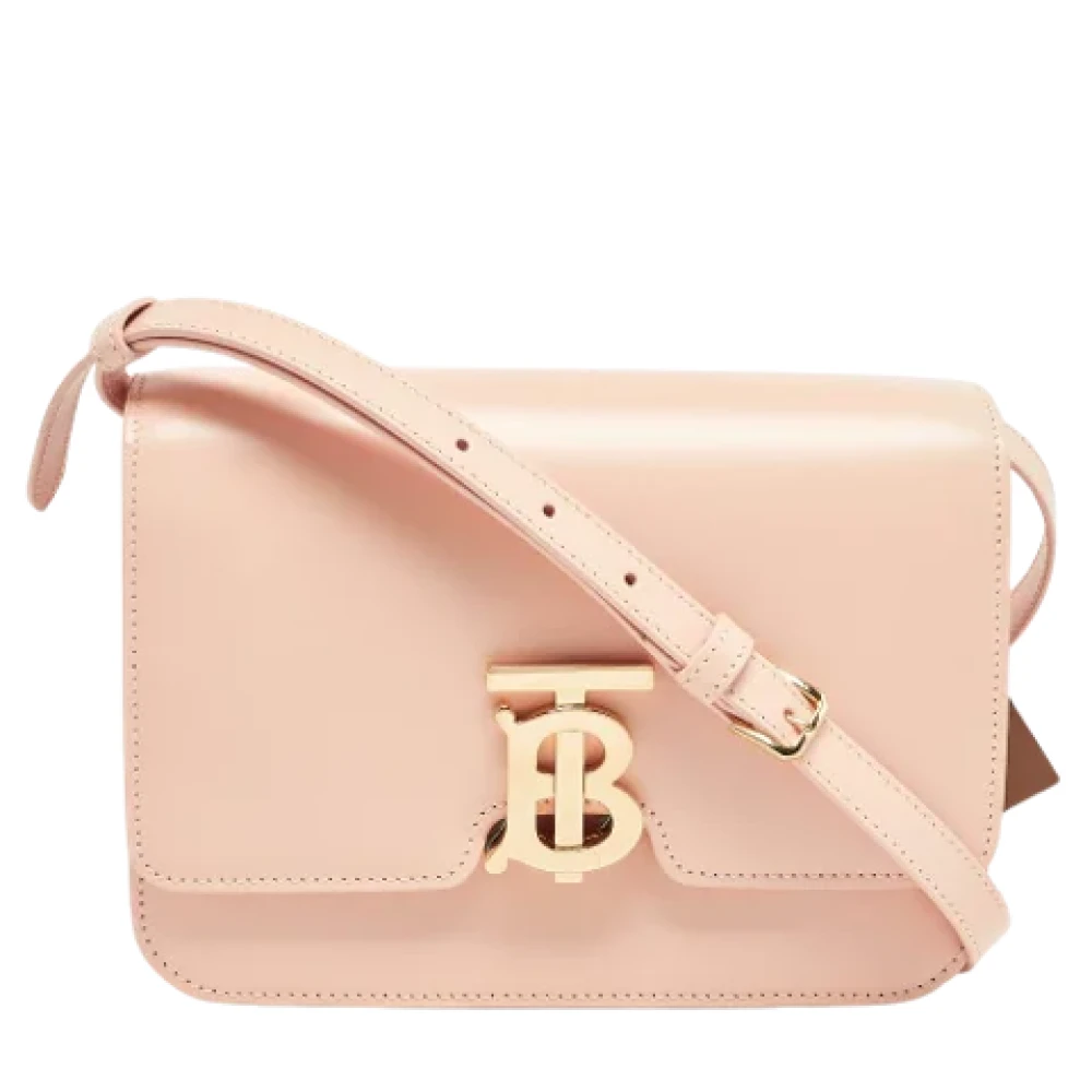 Burberry Vintage Pre-owned Leather shoulder-bags Pink Dames