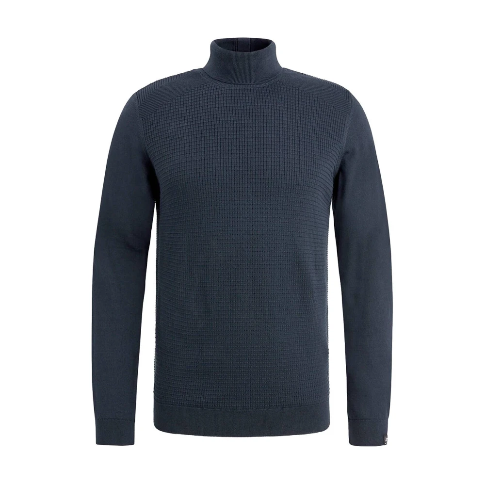 Vanguard Rolhals Pullover in Pima Katoen Blue Heren