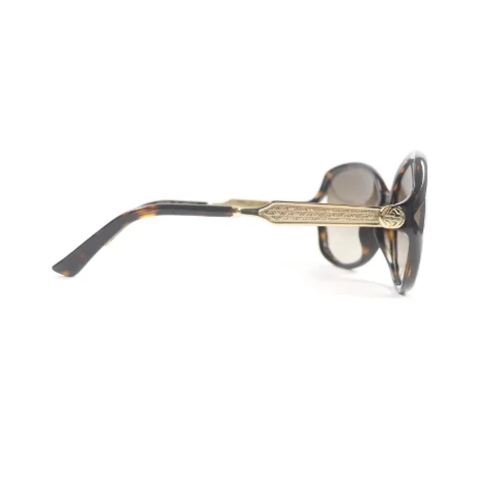 Gucci Vintage Pre-owned Plastic sunglasses Brown Dames