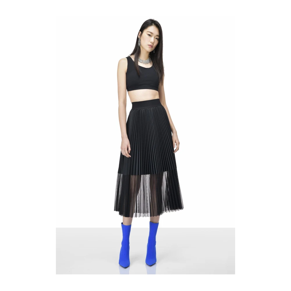 pinko Alisha CDC+Tulle Jurk Black Dames