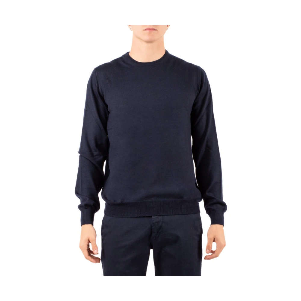 Gran Sasso Herren Blau Strickwaren, Mgröße: