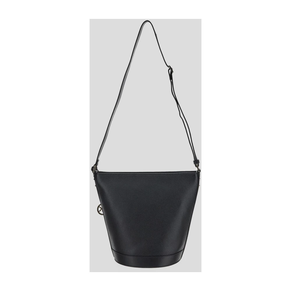 Michael Kors Leren Schoudertas Black Dames