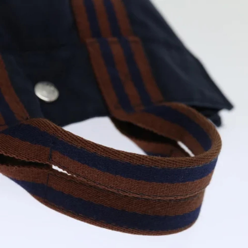 Hermès Vintage Pre-owned Canvas handbags Blue Dames