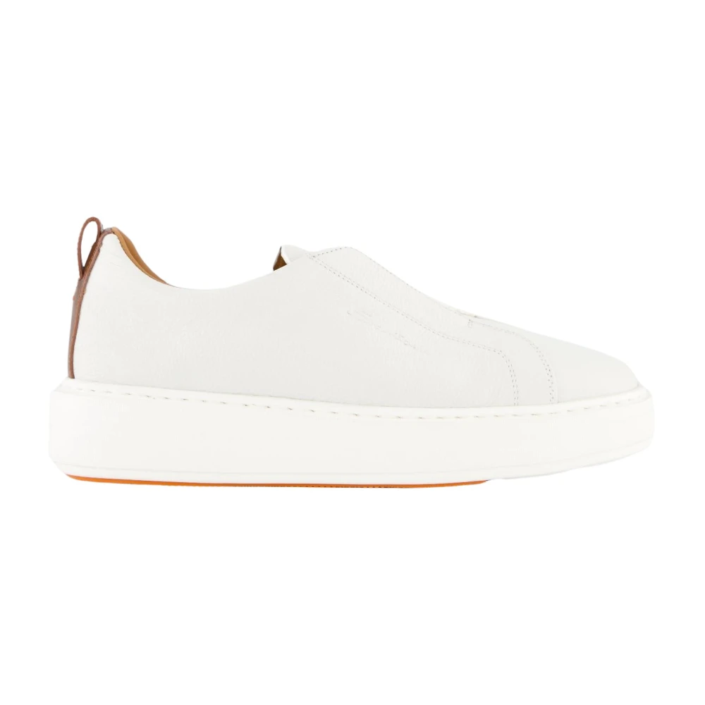 Santoni Women's Beige Victory Sneaker For