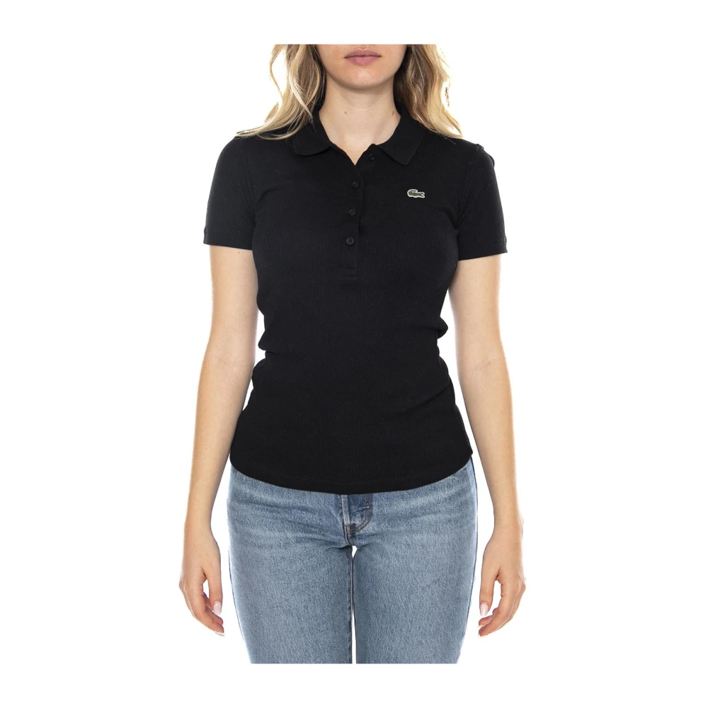 Lacoste Donna Nero Top, M, New,