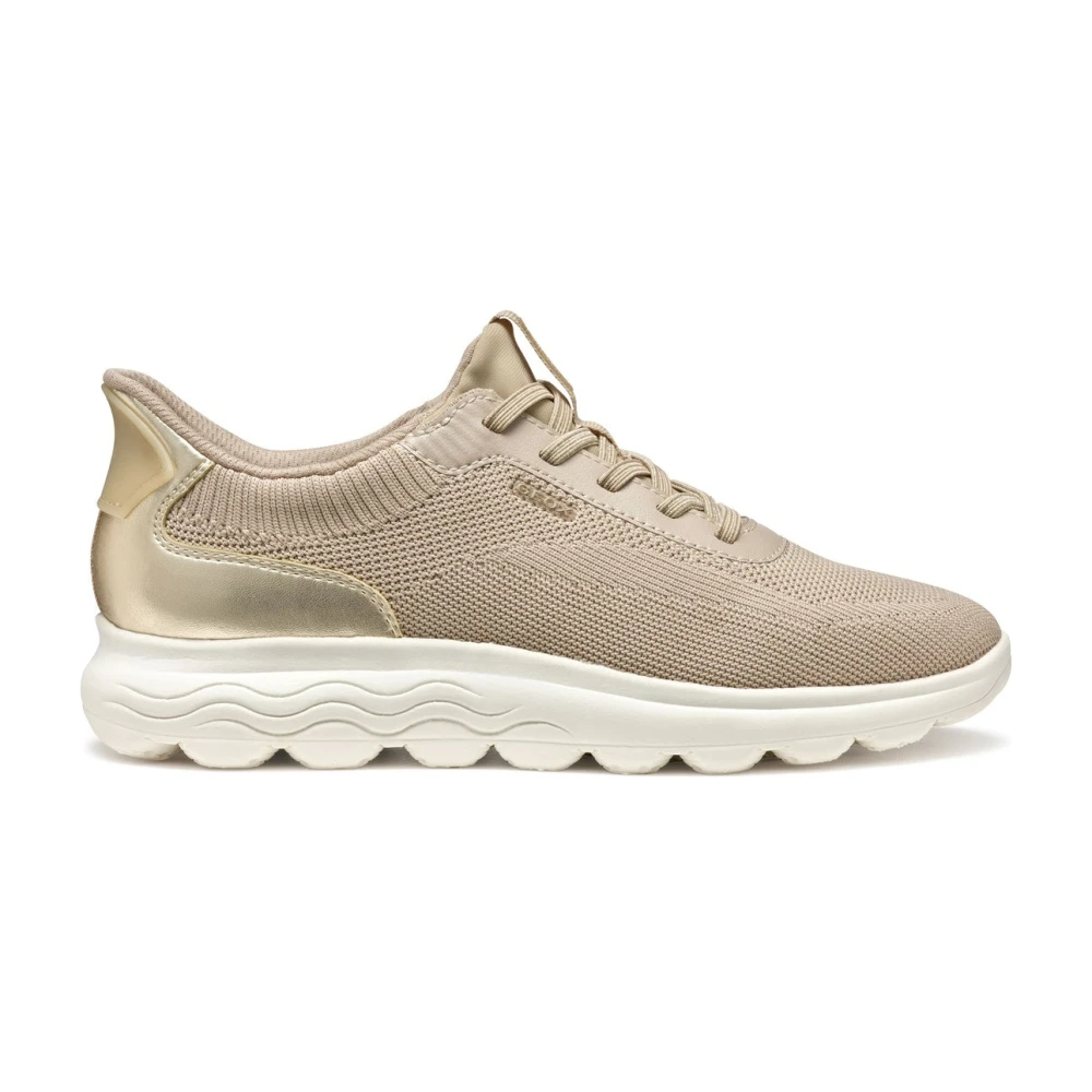 Geox Vrouw Beige Schoenen Dames, 40 Eu, Spherica Plus Slip-In Sneaker