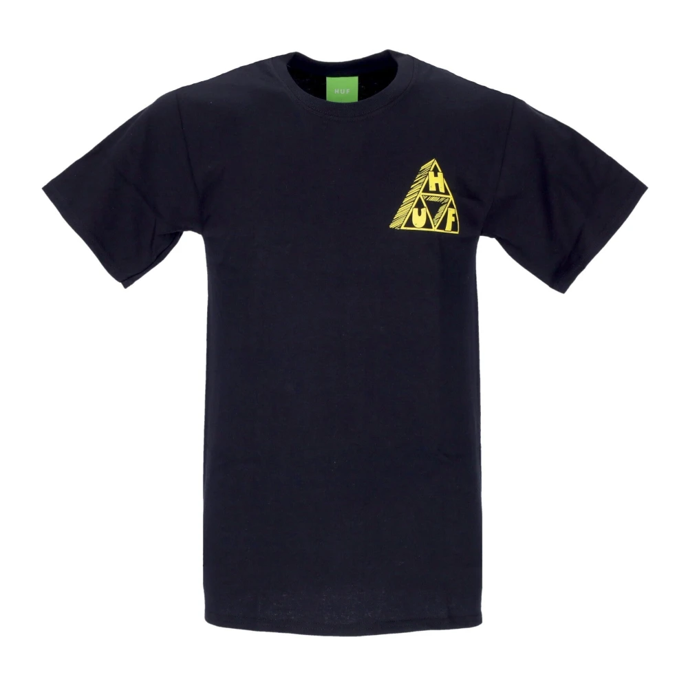 HUF Zwarte Saturday Morning Tee Korte Mouw Black Heren