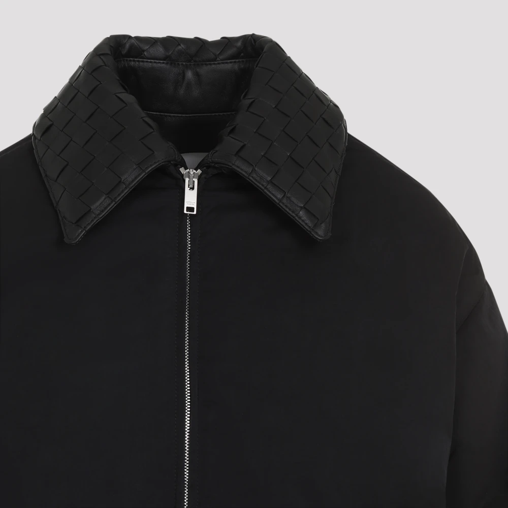 Bottega Veneta Zwarte Pufferjas voor Vrouwen Black Dames