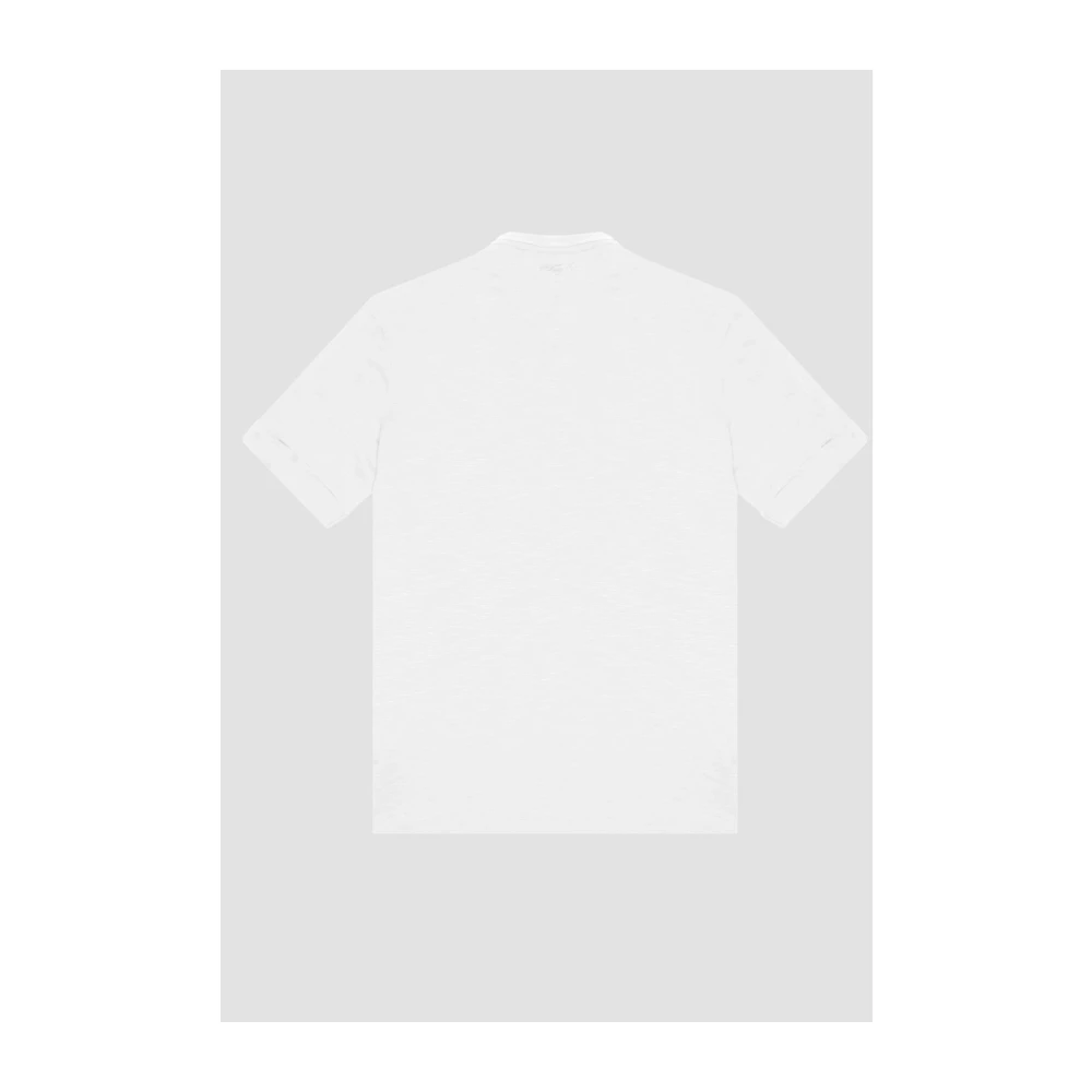 Antony Morato Slub Cotton Regular Fit T-Shirt White Heren