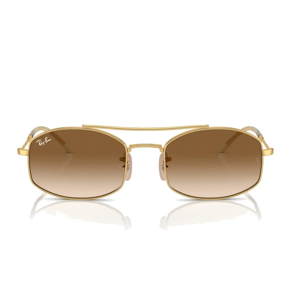 Ray-Ban Unisex Yellow Sunglasses, 54 Mm, Vintage Double Bridge Sunglasses Rb3719