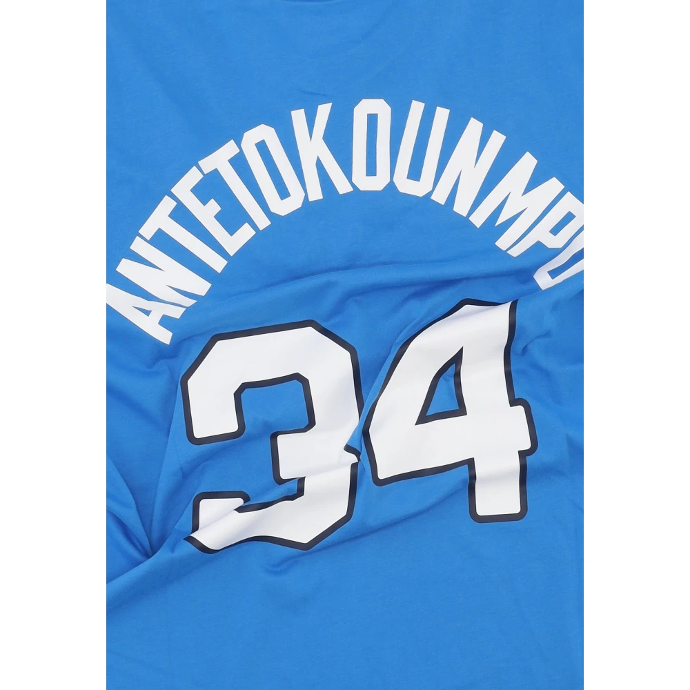 Nike Giannis Antetokounmpo Griekenland Basketbal Tee Blue Heren