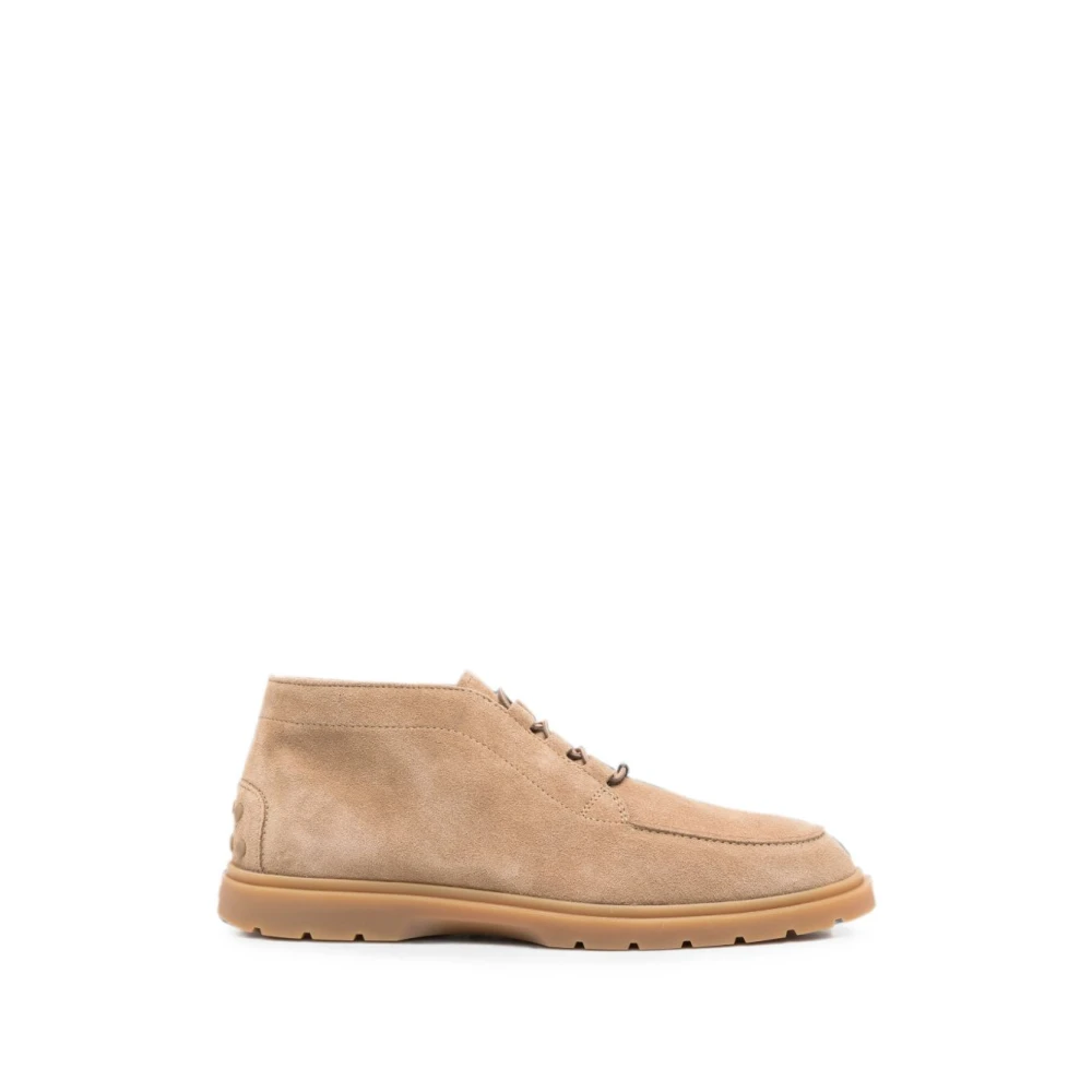 Tod's Beige Lace-Up Boots - Male - Lace-Up Boots - 6 Uk - Shoes