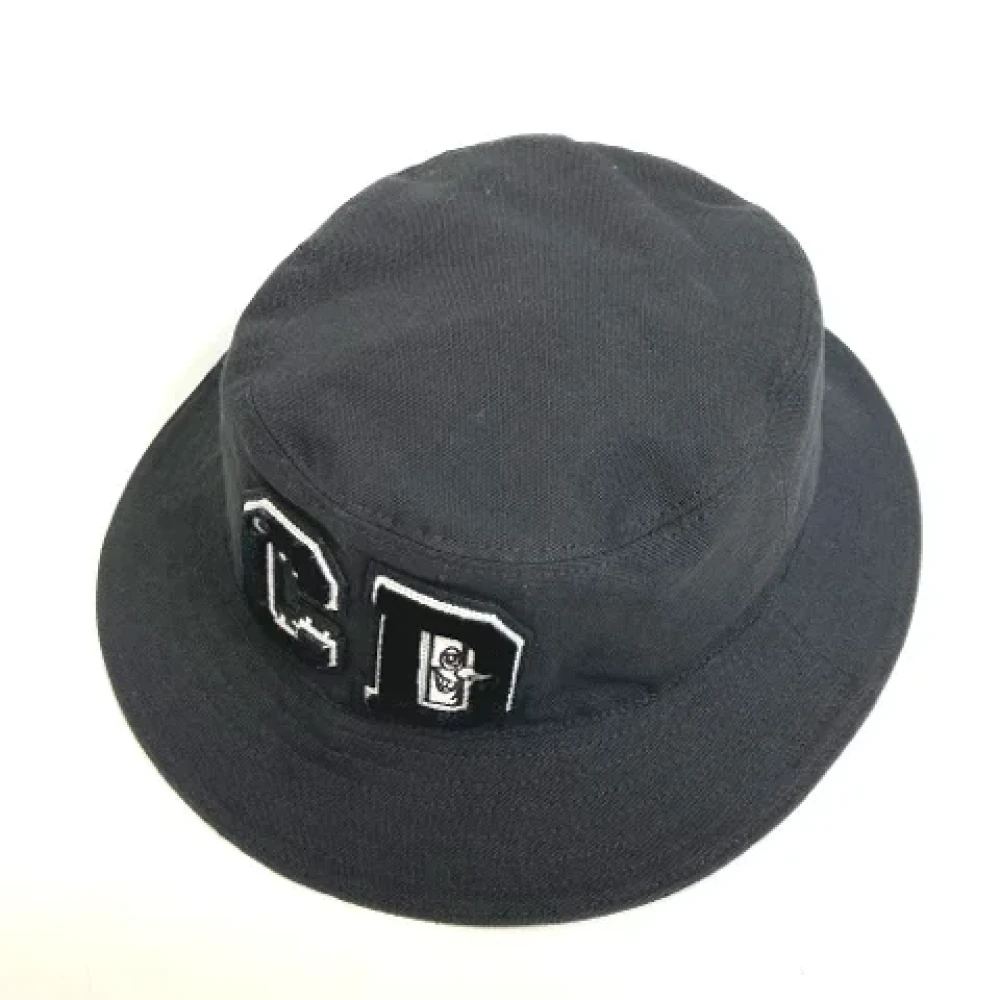 Dior Vintage Pre-owned Cotton hats Black Dames