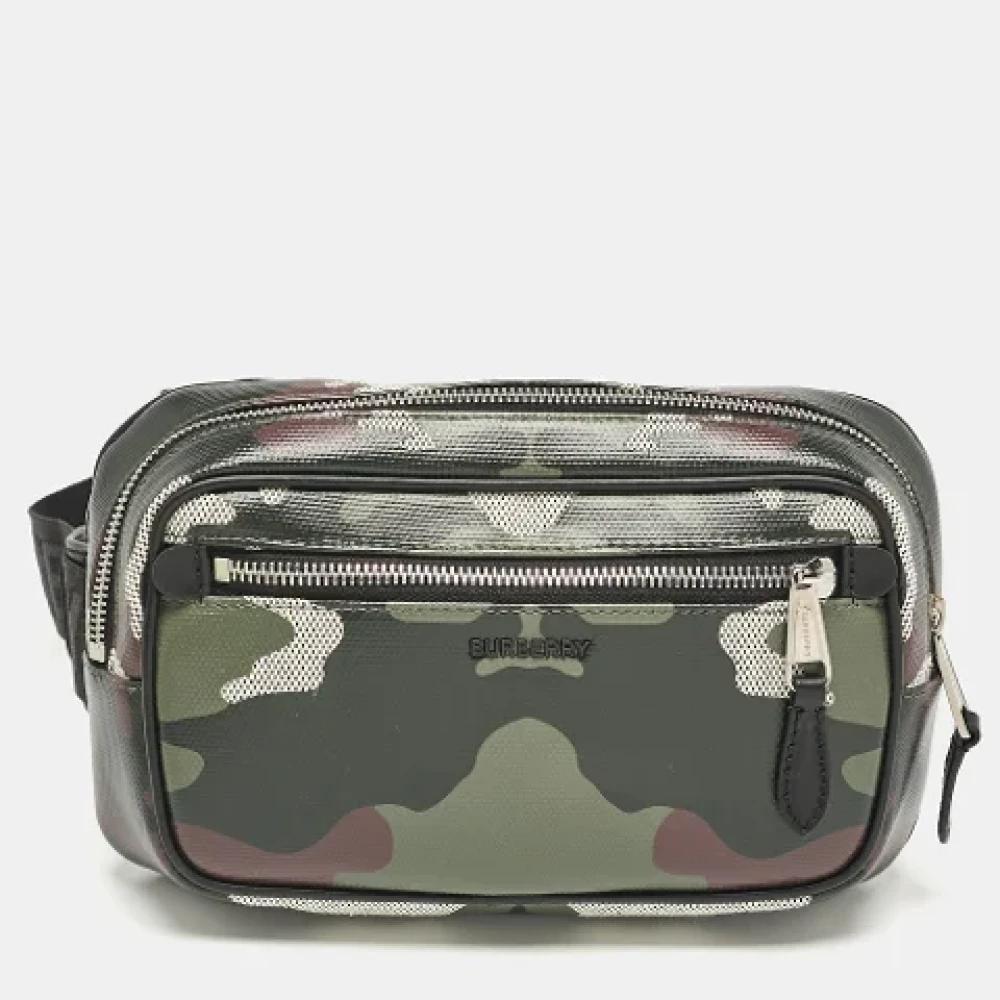 Burberry Vintage Pre-owned Fabric crossbody-bags Green Heren
