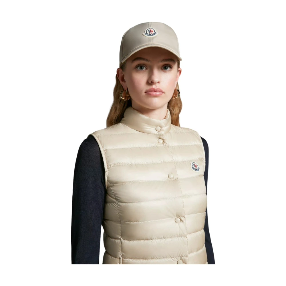 Moncler Slim Fit Down Gilet Beige Dames