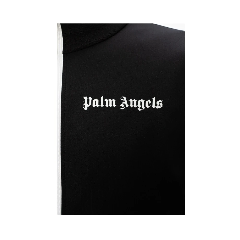 Palm Angels Borst Logo-Print Track Jacket Black Heren