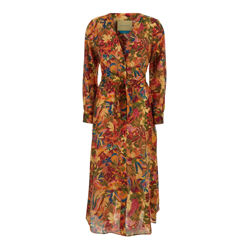 Momoni California MultiColour Jurk Multicolor Dames