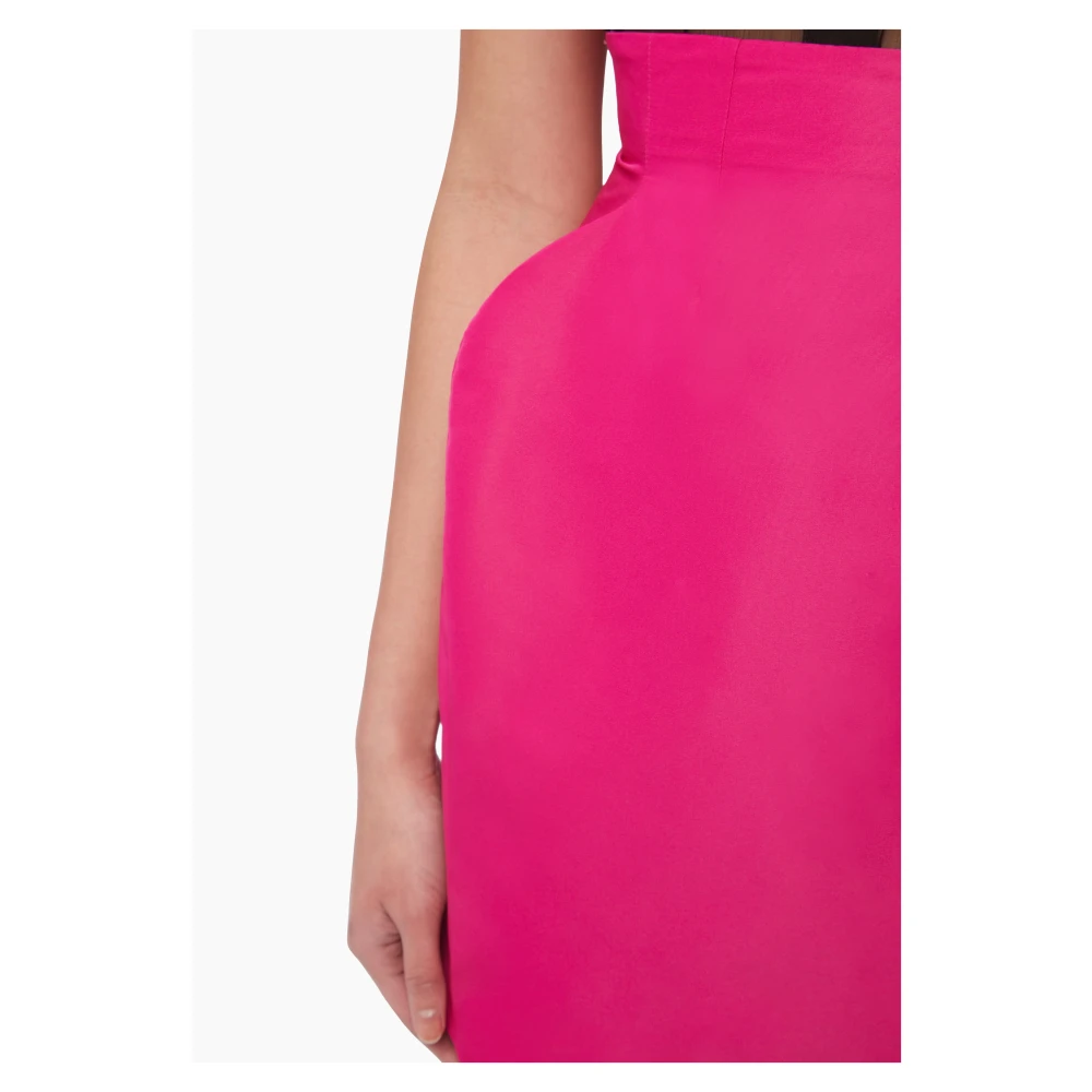Nina Ricci Roze Taffeta High-Waisted Mini Rok Pink Dames