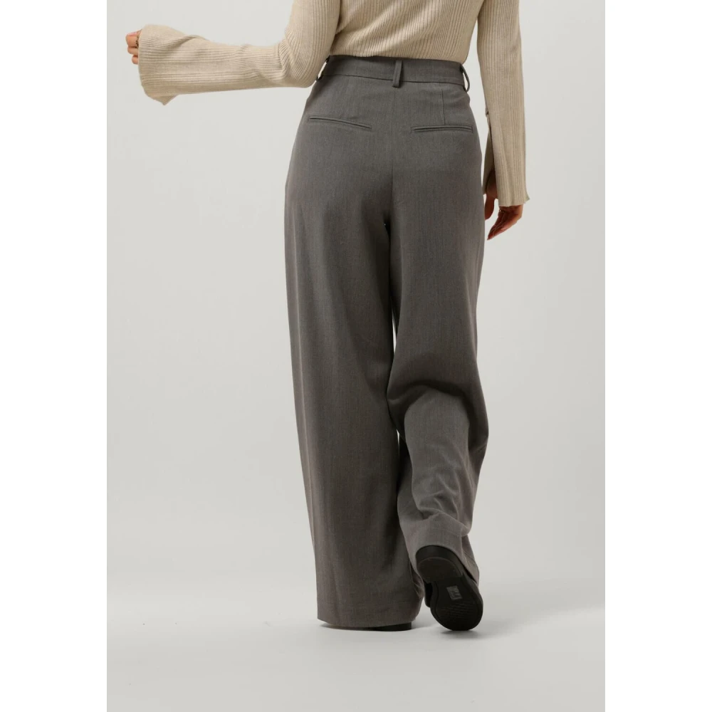 moss copenhagen Wijde Damesbroek Donkergrijs Gray Dames