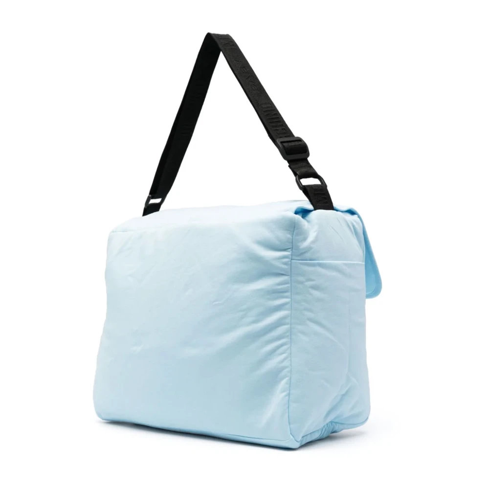 Moschino Blauwe katoenen luiertas met Teddybeer Blue Unisex