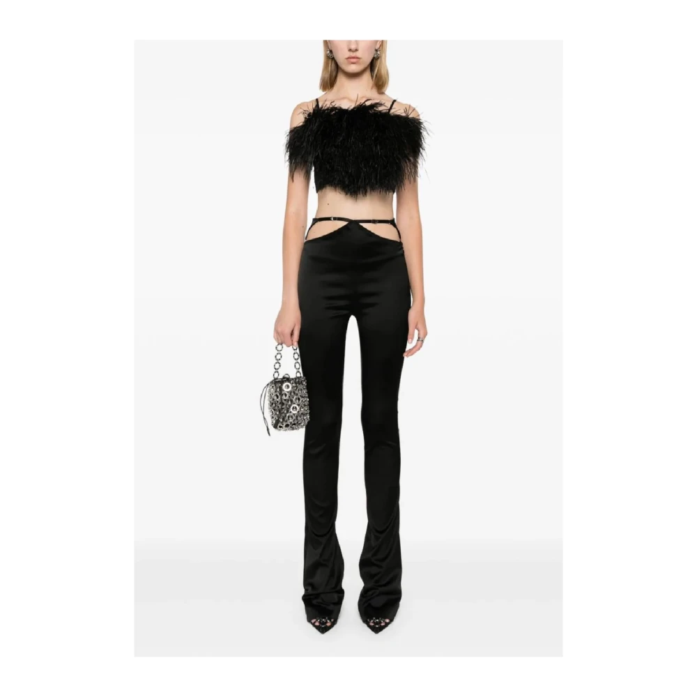 The Attico Lange Broeken voor Stijlvolle Outfits Black Dames
