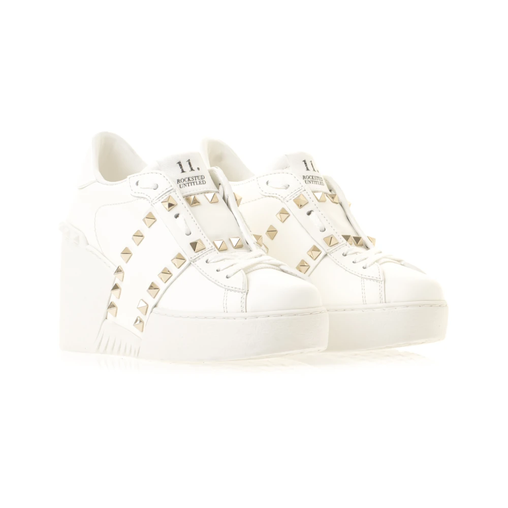 Valentino Garavani Open Disco Wedge Trainer White Dames