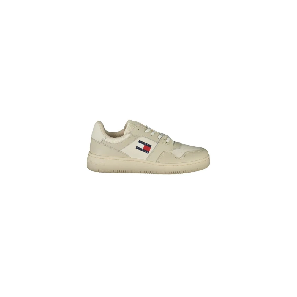 Tommy Hilfiger Men's Beige Sneakers, 10 Uk, Casual Trainers For