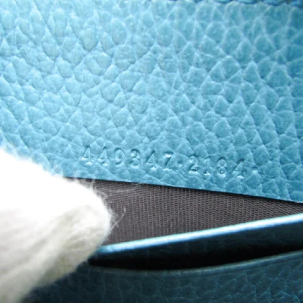 Gucci Vintage Pre-owned Leather wallets Blue Dames