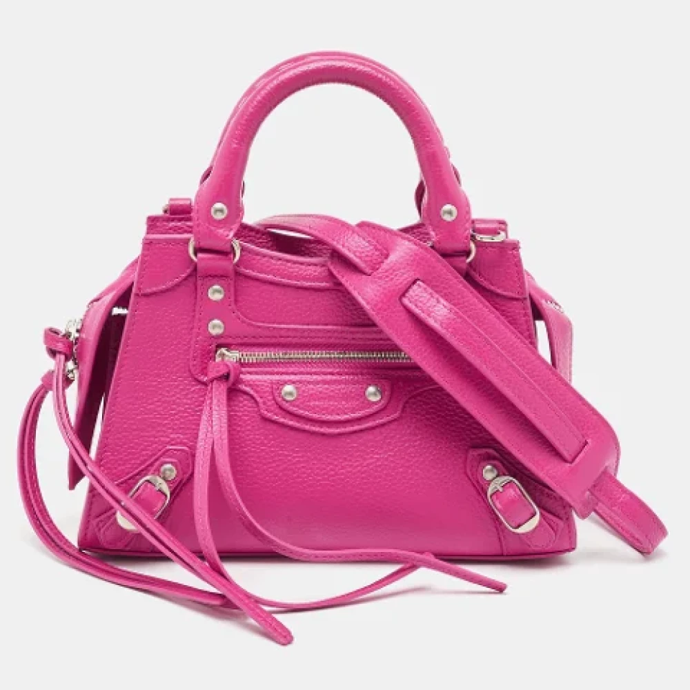 Balenciaga Vintage Pre-owned Leather totes Pink Dames