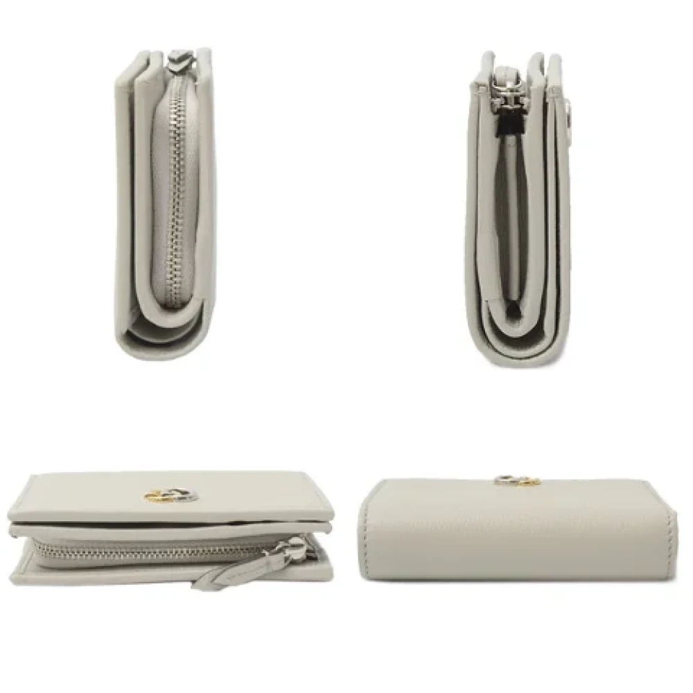 Gucci Vintage Pre-owned Leather wallets Gray Dames