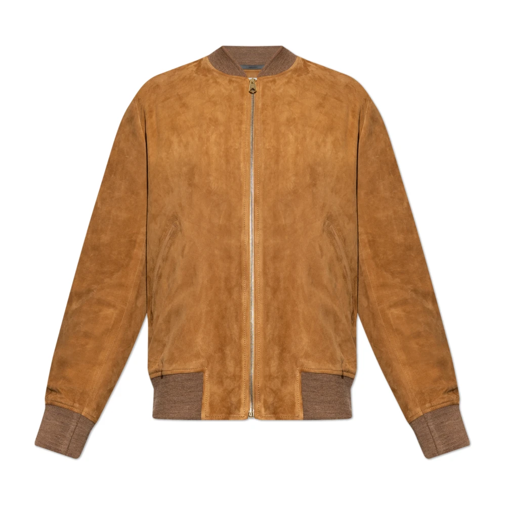 Paul Smith Uomo Marrone - Giacca Bomber In Camoscio - Jackets - M