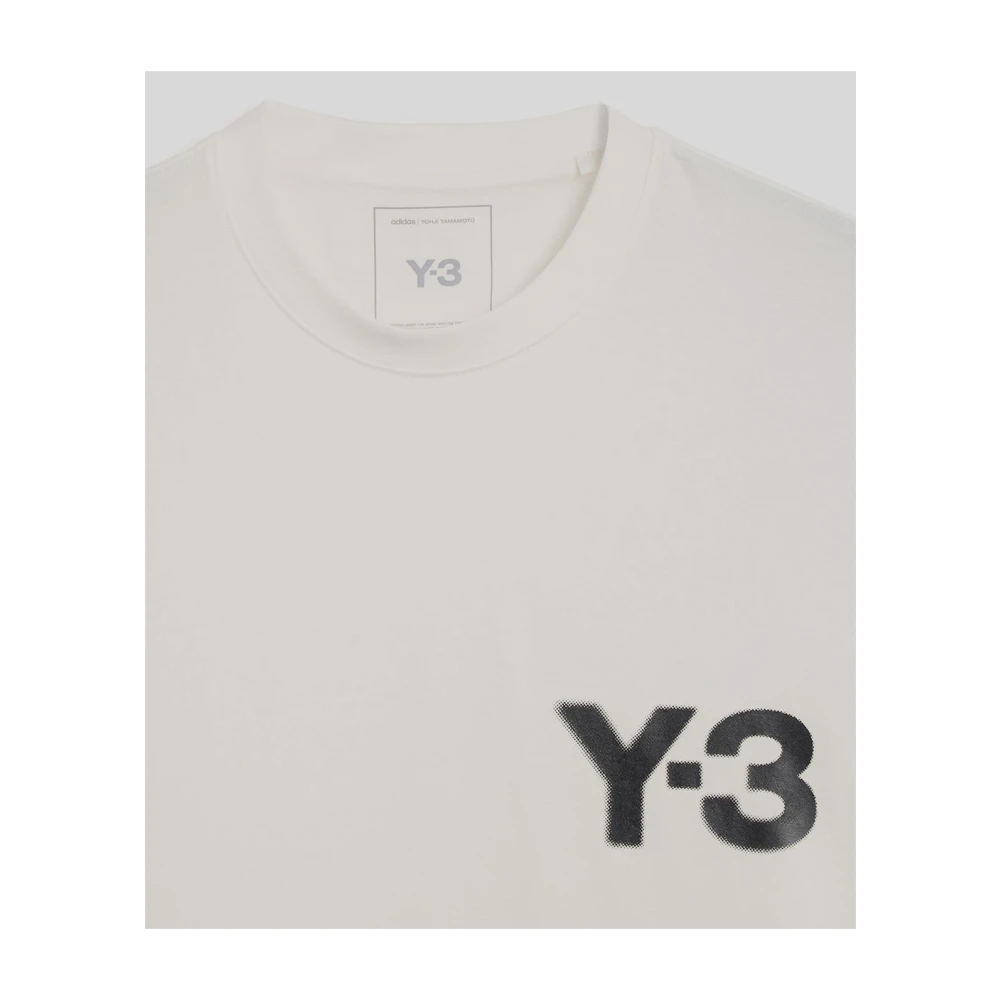 Y-3 Katoenen Logo Tee White Heren