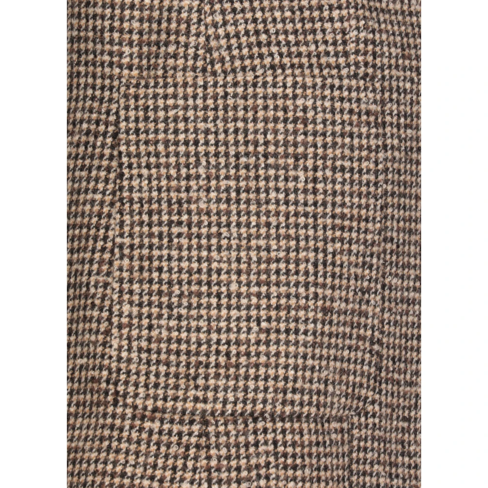 Antonelli Firenze Bruine Wol Alpaca Blazer Vrouw Brown Dames
