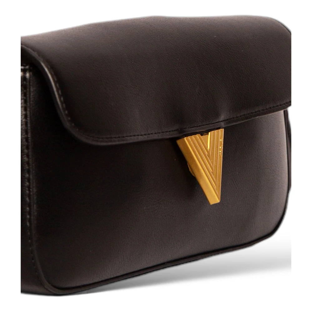 ViCOLO Eco-Leren Schoudertas in Nero Black Dames