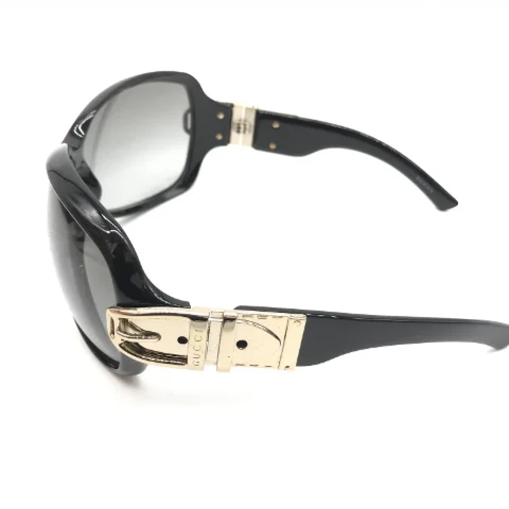 Gucci Vintage Pre-owned Fabric sunglasses Black Dames