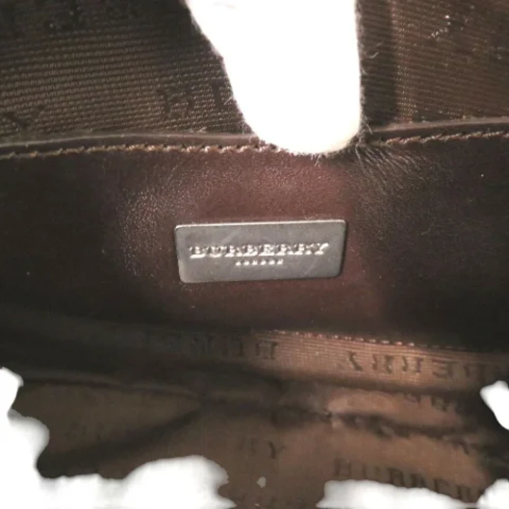Burberry Vintage Pre-owned Canvas handbags Beige Dames
