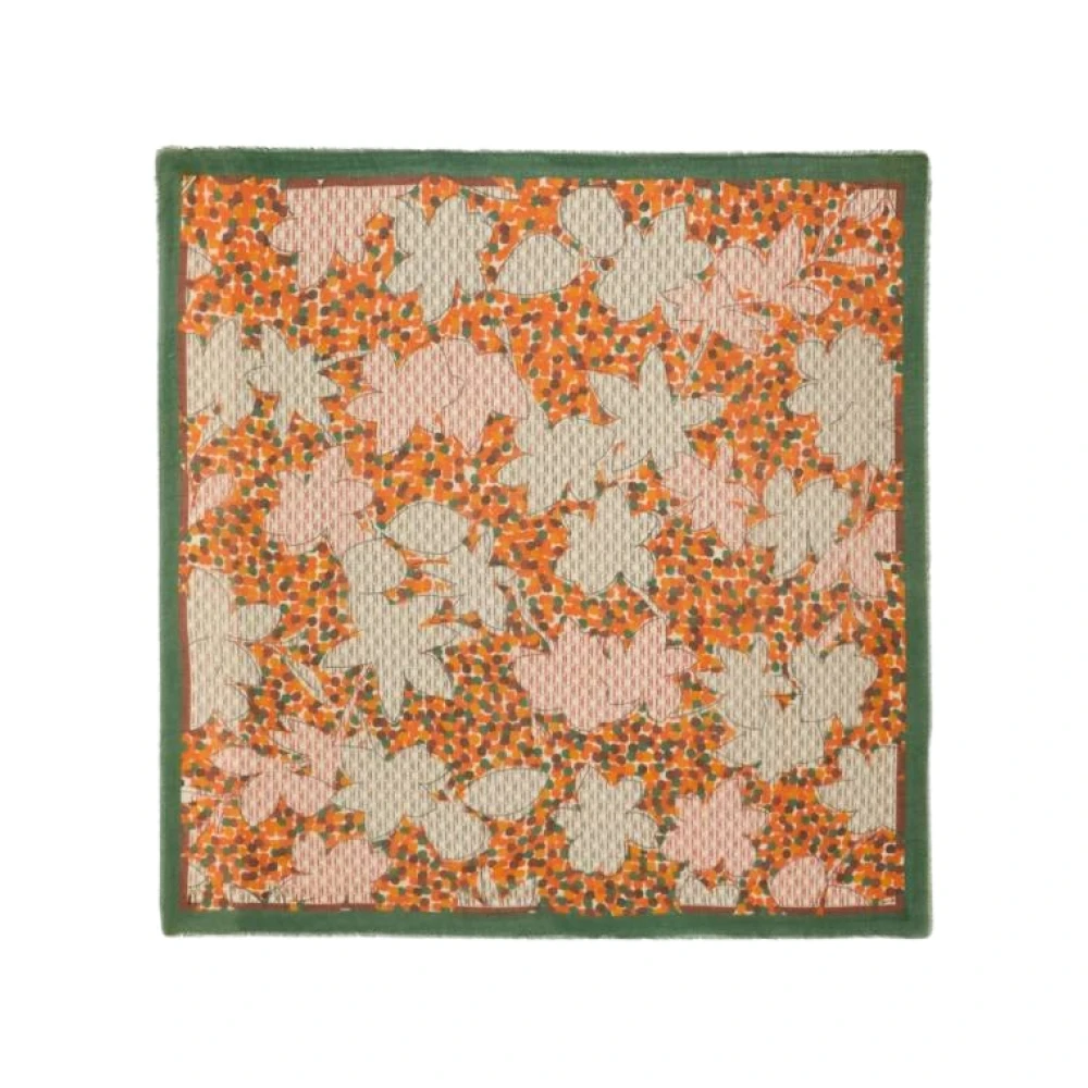 Carolina Herrera Jasmine Dots Vierkante Sjaal Multicolor Unisex