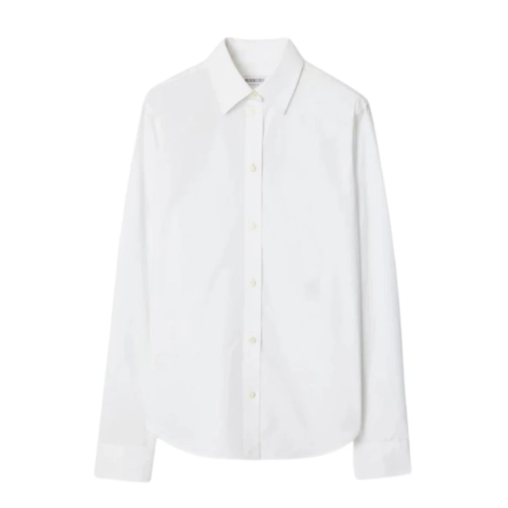 Burberry Women's White Checked Sleeve T-Shirt