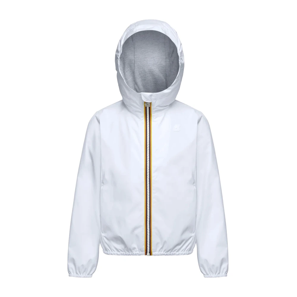 K-Way Girls White P.lily Jacket - Light Jackets - 12 Y - Kids