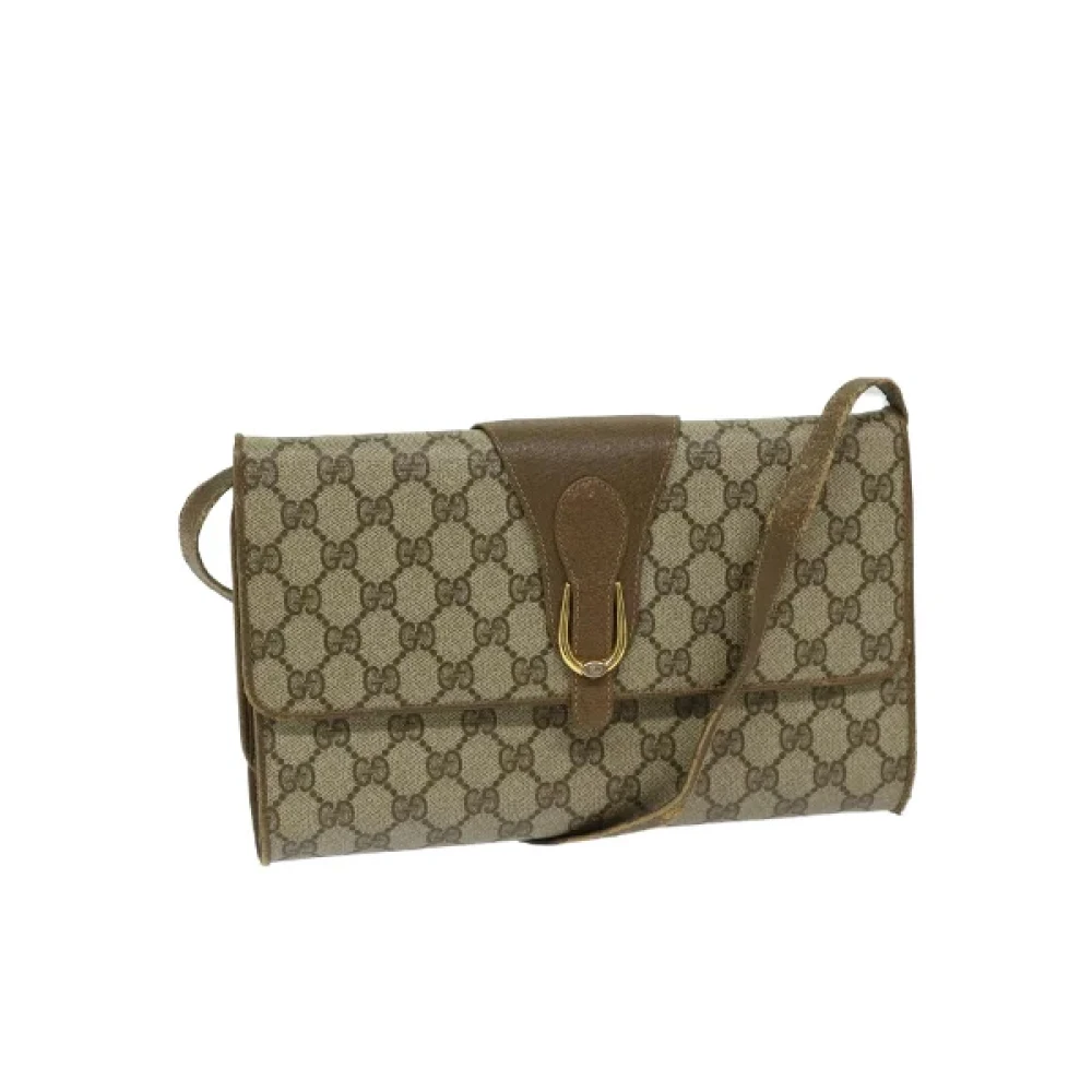 Gucci Vintage Pre-owned Canvas gucci-bags Beige Dames