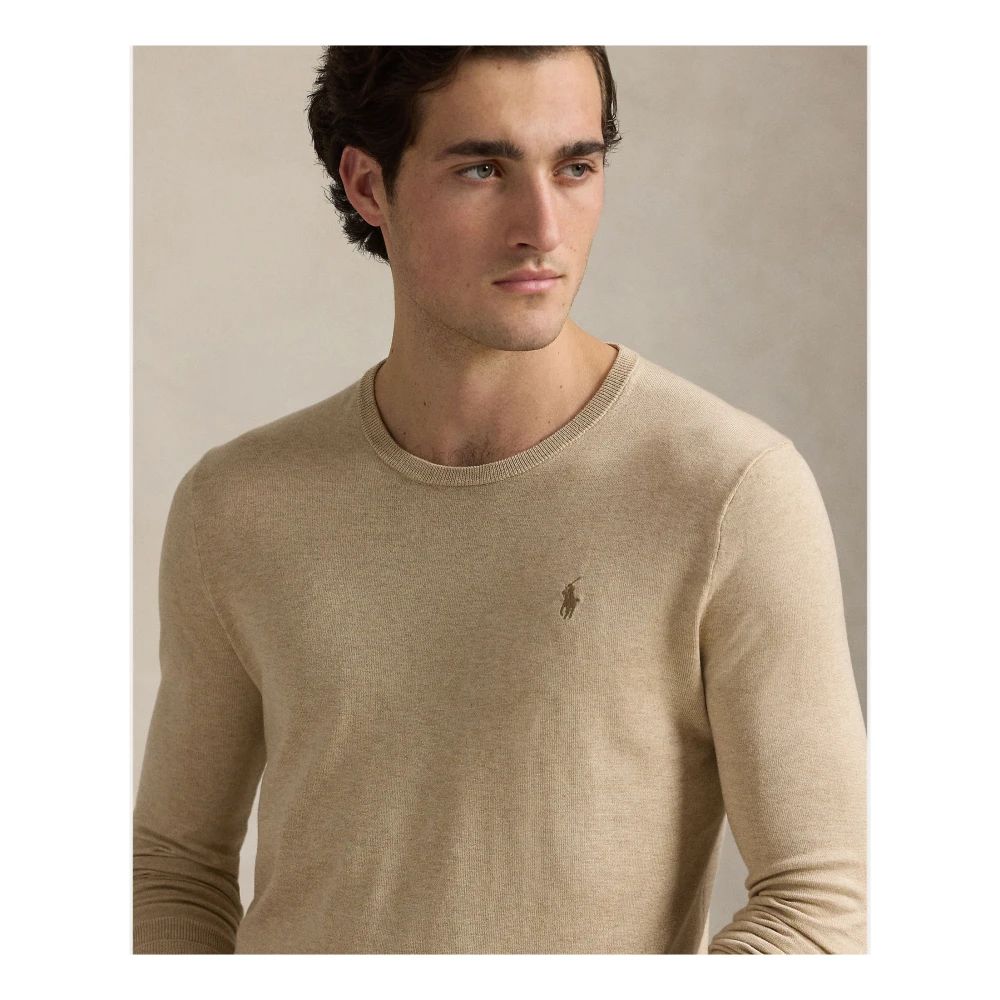 Ralph Lauren Rondgebreide trui Beige Heren