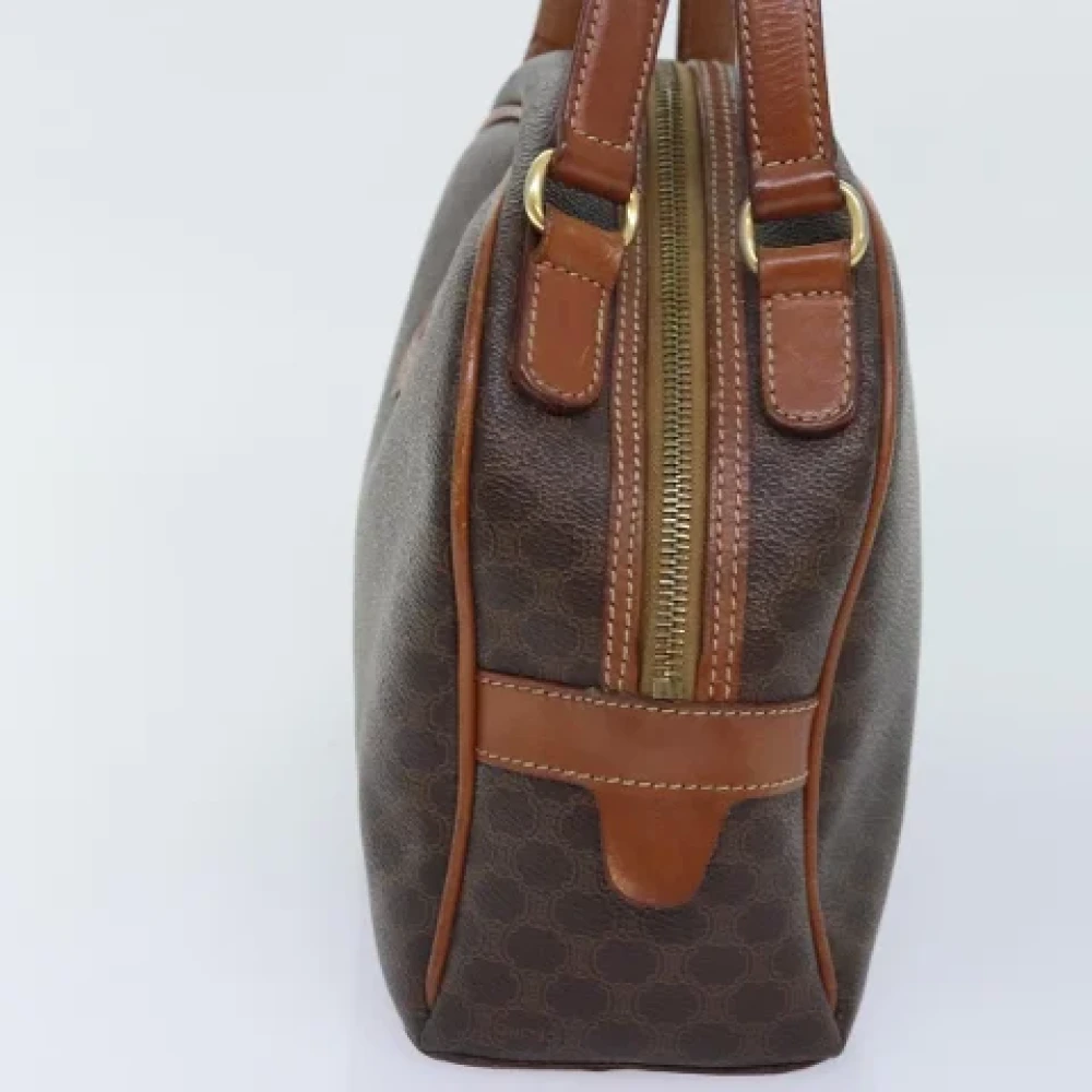 Celine Vintage Pre-owned Canvas handbags Brown Dames