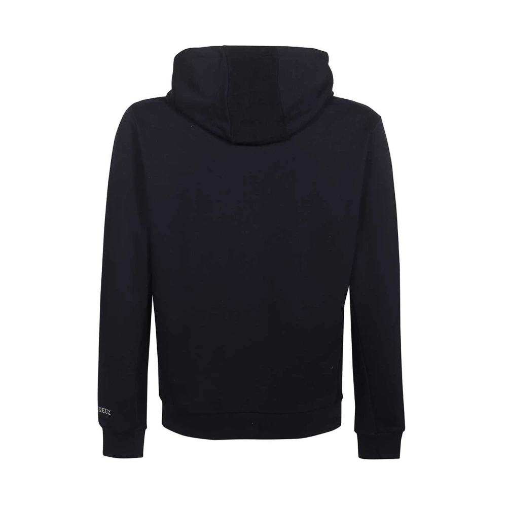 Les Deux Katoenen Hoodie Blue Heren