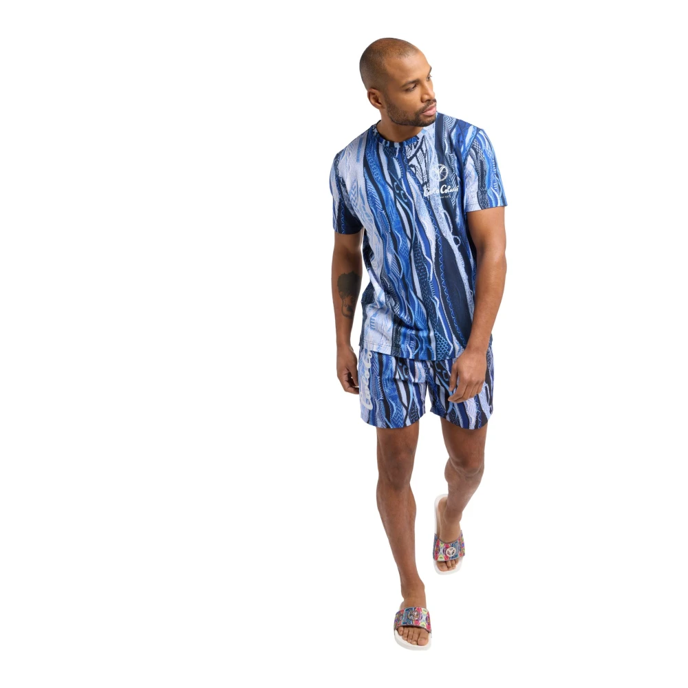 carlo colucci Sporty Beach Volleyball Surfing Swim Shorts Multicolor Heren