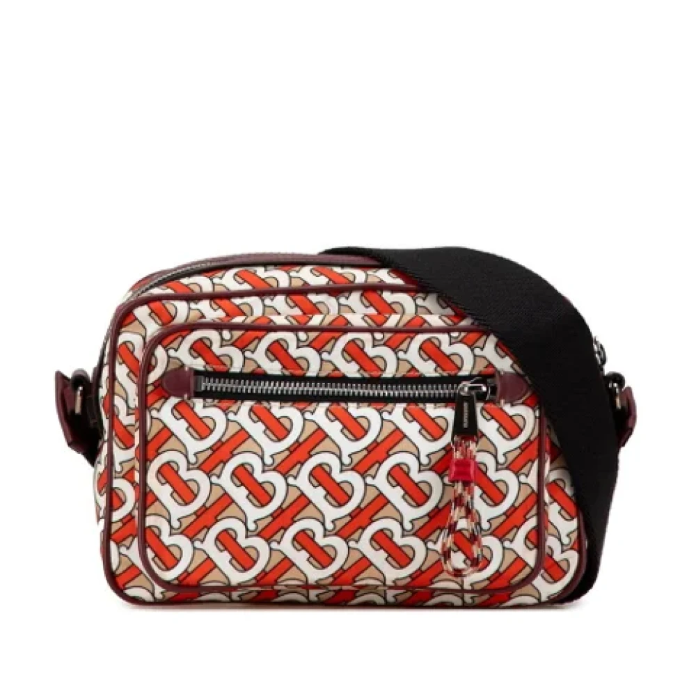 Burberry Vintage Pre-owned Nylon shoulder-bags Orange Dames