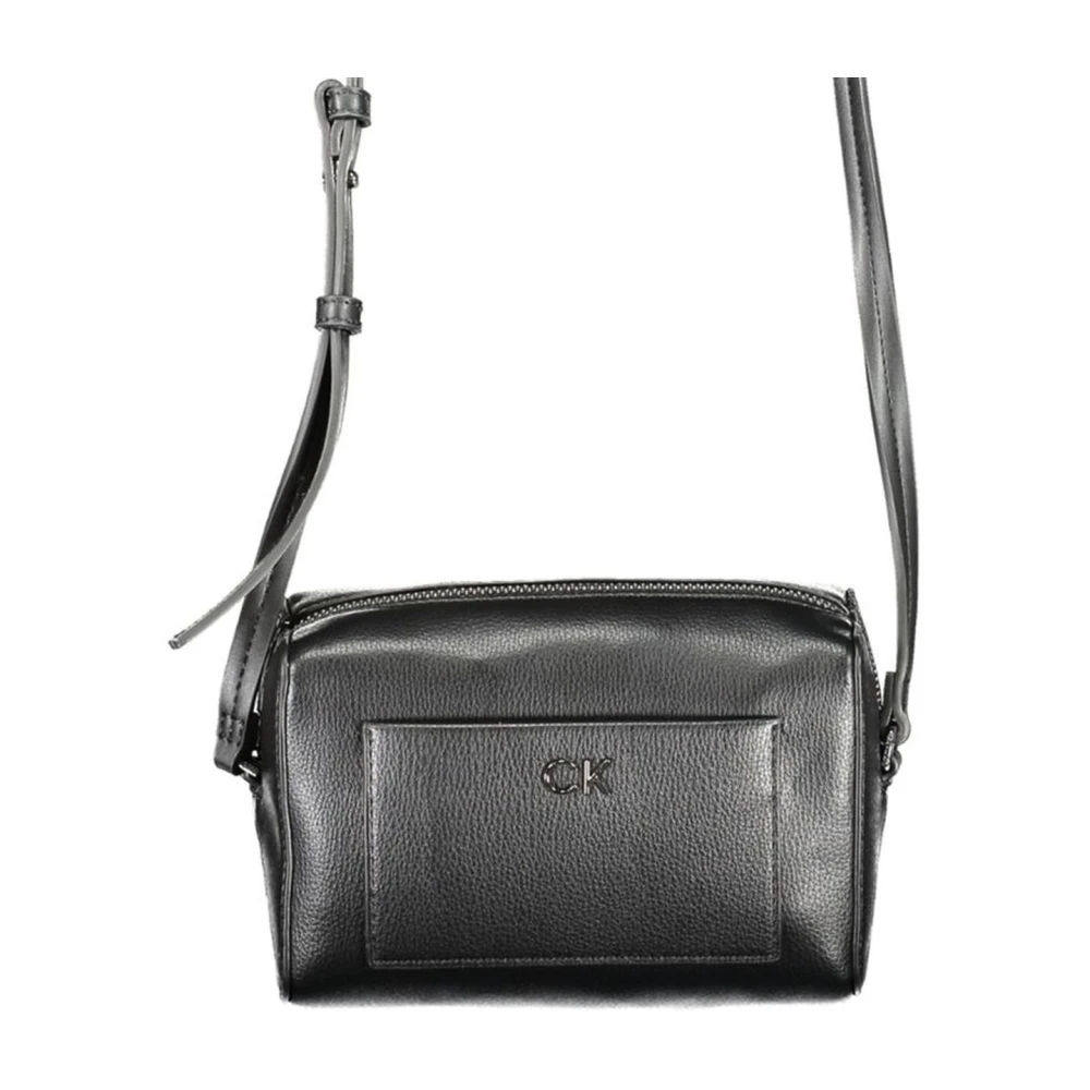 Calvin Klein Zwarte handtas met verstelbare schouderband Black Dames