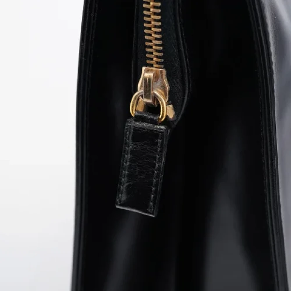 Prada Vintage Pre-owned Leather handbags Black Dames